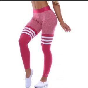 Bombshell Sportswear pink thigh high leggings